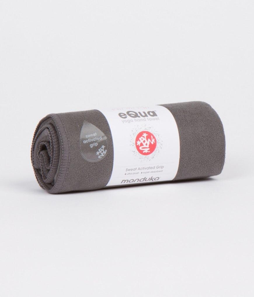 Manduka - Πετσέτα -eQua® Hand Yoga Towel - Thunder . Βάρος 90γρ. 41cm x 67cm - mykarma.gr