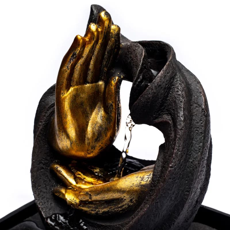 Συντριβάνι Mudra. Διαστάσεις: 13,3 Χ 13,3 Χ 20 εκ. - mykarma.gr