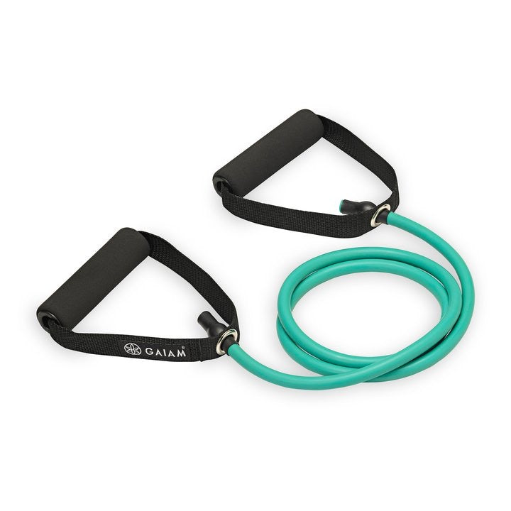 Gaiam Fitness Resistance Cord & Door Attachment Kit - Καλώδιο Αντίστασεις με λαβές αφρού - medium. - mykarma.gr