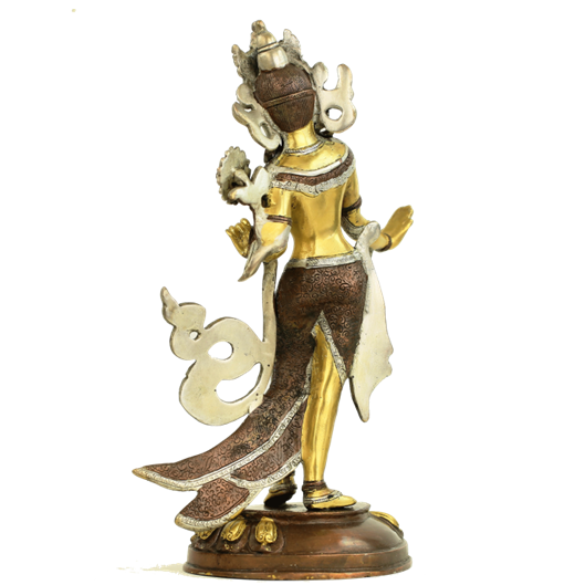 Πράσινη Tara ορειχάλκινο με 3 χρώματα.Βάρος: 3770 g.Διαστάσεις: 39 cm. - mykarma.gr