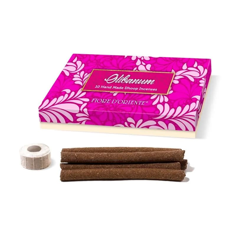 Fiore d'Oriente Χειροποίητο Dhoop Λιβάνι (Olibanum) -10 ραβδιά+Βαση.Βάρος:40 γρ - mykarma.gr