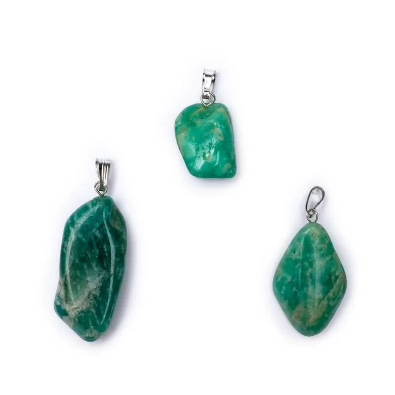Κρεμαστό Μενταγιόν από Αμαζονίτη (Amazonite).Διαστάσεις: 2 εκ.(Η συσκευασία περιέχει 1 τεμάχιο) - mykarma.gr