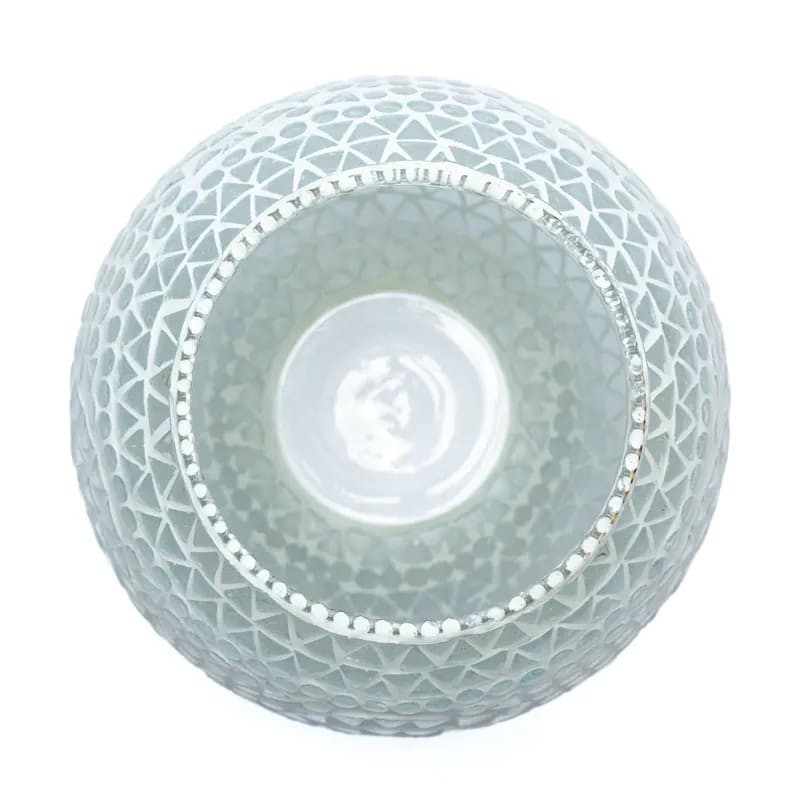 Φωτιστικό για ρεσώ Μωσαϊκό -λευκό . Διαστάσεις: 18 εκ. - mykarma.gr