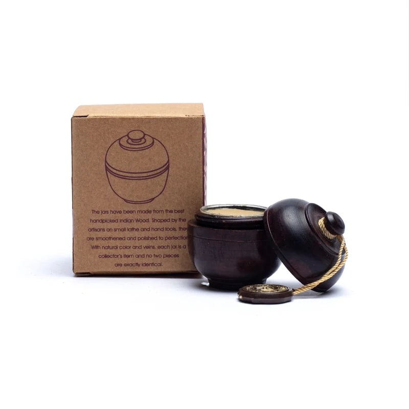 Φυσικά Αρώματα - Φυσικό Άρωμα σε Κρέμα - Τριαντάφυλλο (Rose) σε βάζο από Ροδόξυλο. Βάρος: 6 g - mykarma.gr