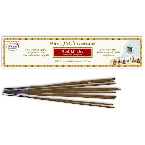 Αρωματικά Στικ ECOCERT Home Perfumes: Θησαυροί του Μάρκου Πόλο Fiore d'Oriente-Κόκκινο Μύρο (Red Mirrha) 15 Στικ  30g - mykarma.gr
