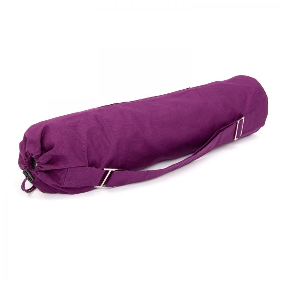 Bodhi Yoga Mat Bag Shakti - Τσάντα Μεταφοράς Ohm για στρώμα με πρακτικό κορδόνι - βαμβάκι - purple . Διαστάσεις 70cm x 23cm - mykarma.gr