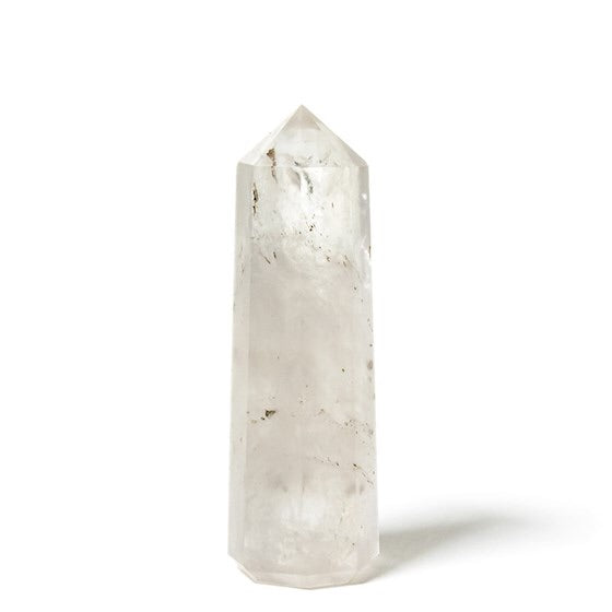 Φυσικό ορυκτό πέτρωμα-Οβελίσκος (Obelisk) Λευκός Χαλαζίας (Rock Crystal).Διαστάσεις: 9 x 2 cm - mykarma.gr