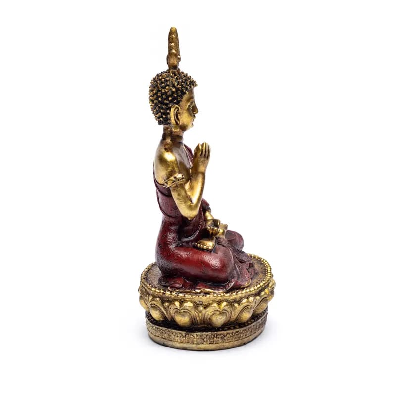 Άγαλμα του Βούδα της Επιβεβαίωσης σε θρόνο.Διαστάσεις: 10 x 7,8 x 16,8 cm Βάρος: 300 g - mykarma.gr