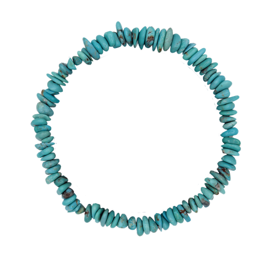 Βραχιόλι - σταθεροποιημένο Τυρκουάζ,χωρίς προσθέτω χρωμα-ελαστικό. - mykarma.gr