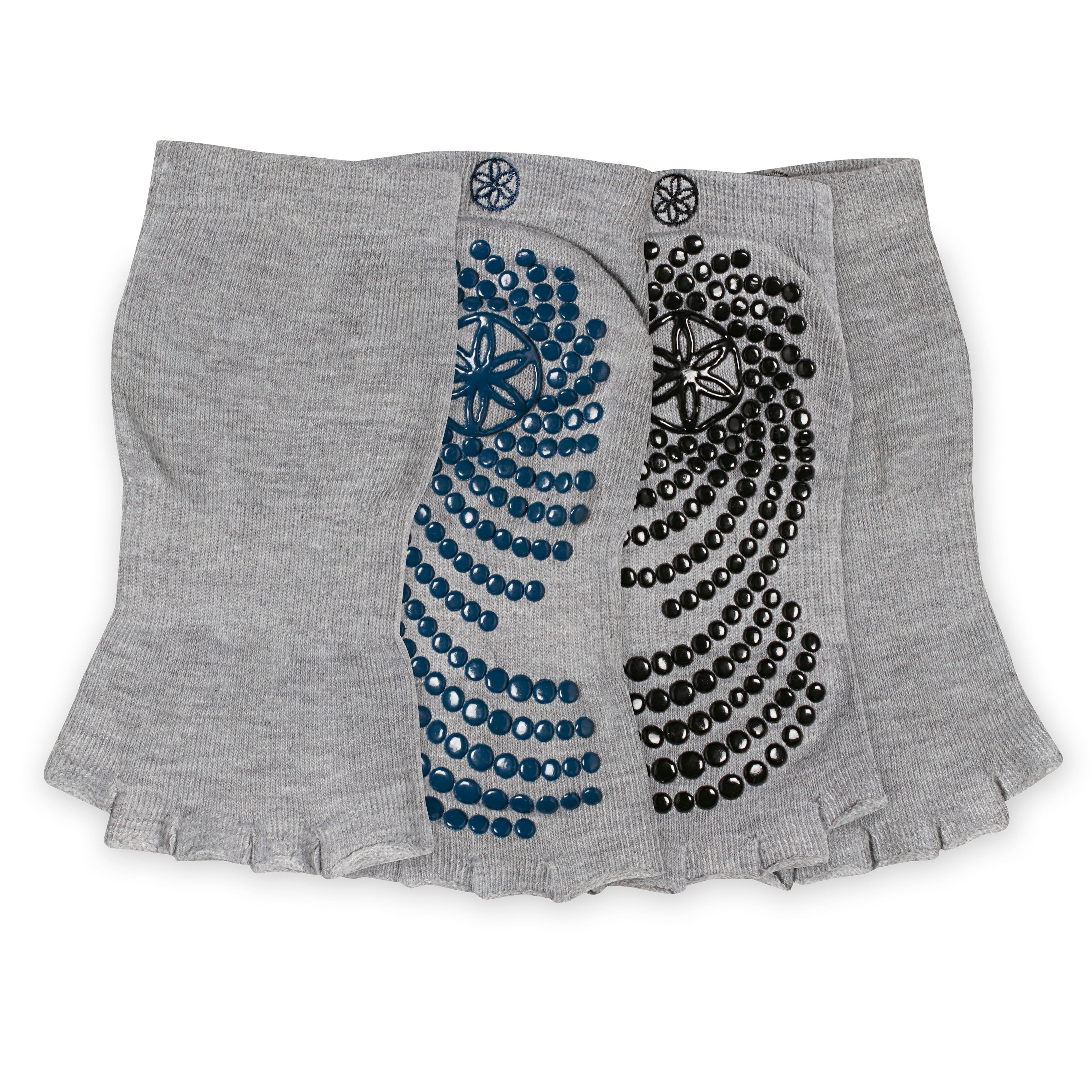 Gaiam Toeless Grippy Socks -Σετ των 2 - Αντιολισθητικές κάλτσες με ανοιχτά δάχτυλα - One Size - mykarma.gr