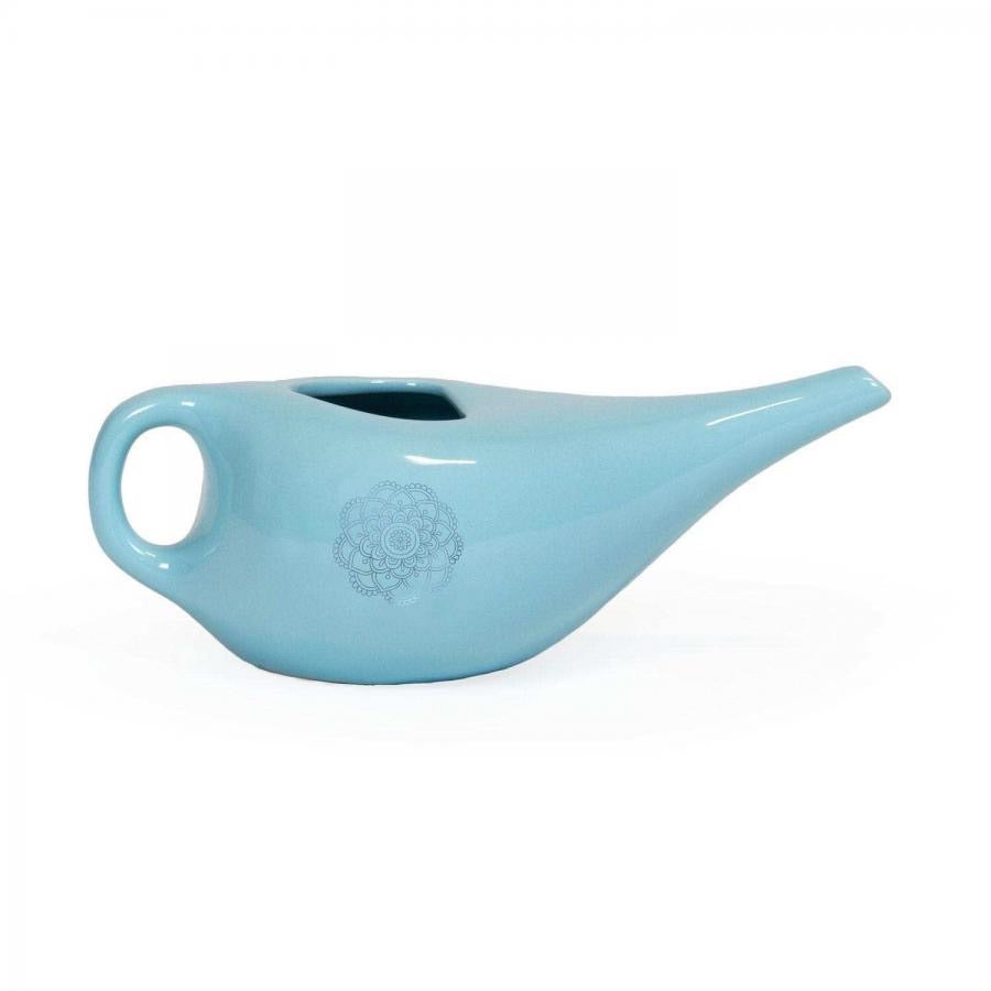 Κεραμικό Neti Pot “Mandala” - Ποικιλία χρωμάτων - 17,5 x 7 cm, 250ml - mykarma.gr