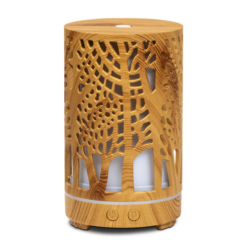 Ultrasonic aroma diffuser “Zen Forest”-Ηλεκτρικός διαχυτής αρώματος για Αιθέριο έλαιο . Περιεκτικότητα 200ml Μέγεθος:9,3x15,7cm - mykarma.gr