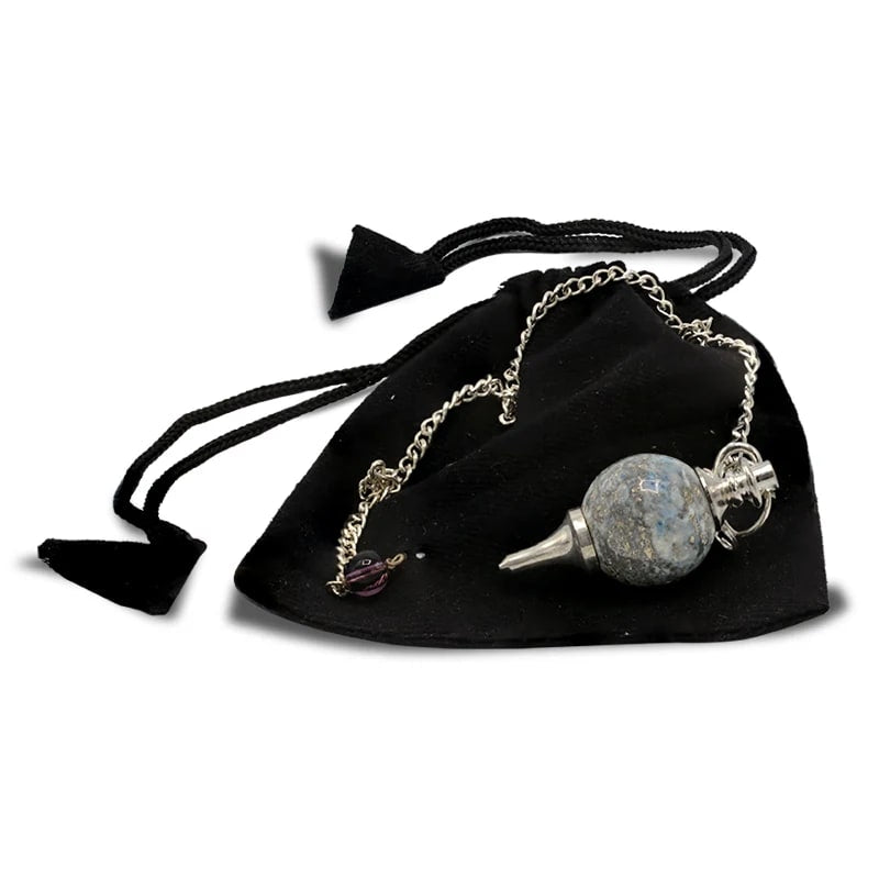 Εκκρεμές (Pendulum) Λάπις Λάζουλι (Lapis Lazuli)- σφαιρικό σχήμα - σε μέταλλο.Βάρος: 12 g.Διαστάσεις: 3,5 × 1,7 εκ - mykarma.gr