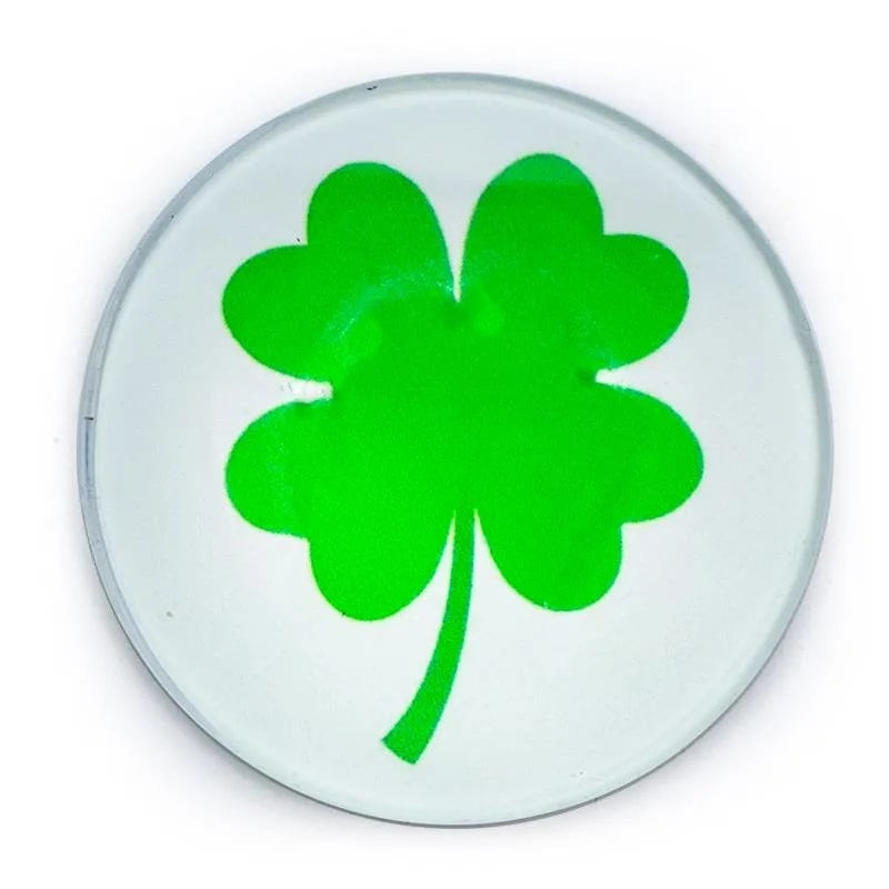 Feng Shui - Διακόσμηση με Μαγνήτη - Τυχερό Τριφύλλι. Διάμετρος: 4 εκ. - mykarma.gr