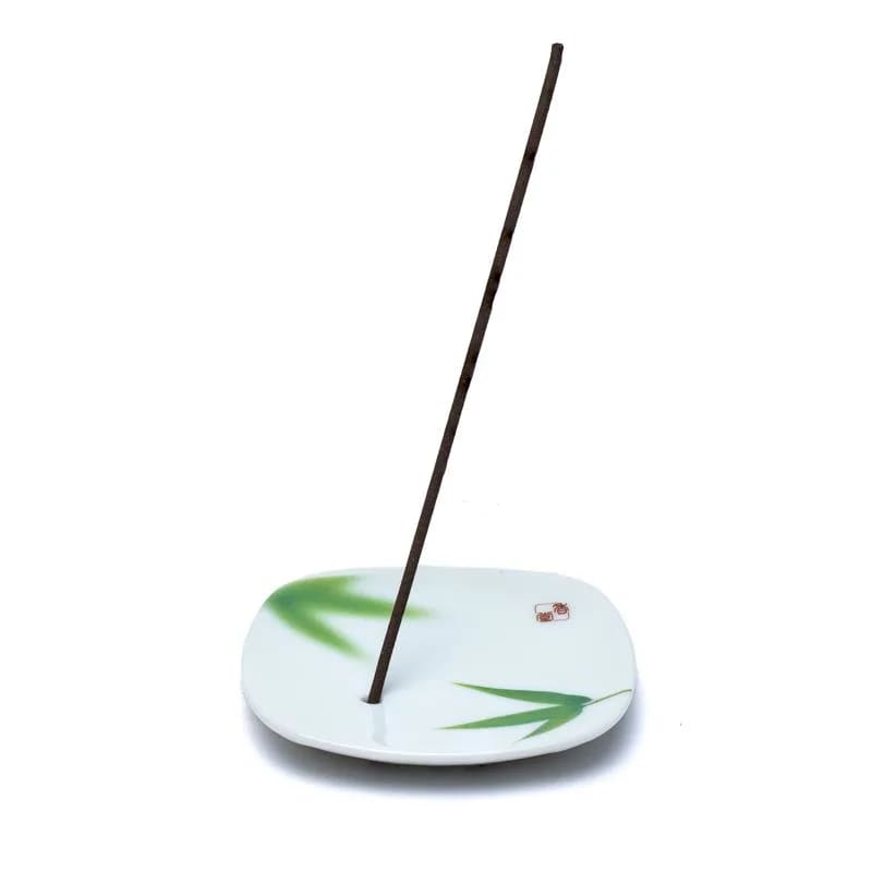Κεραμική Βάση για Στικ - Yume no Yume Bamboo leaf. Μέγεθος: 8,2 x 1,2 x 8,2 εκ. - mykarma.gr