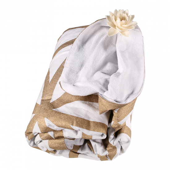 Πετσέτα παραλίας /πικνίκ Λουλούδι της ζωής  Βάρος: 550-650 g. Διαστάσεις: 150 cm - mykarma.gr