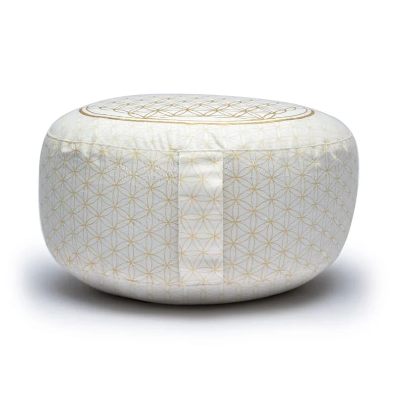 Μαξιλάρι Διαλογισμού “Flower of Life” - Οργανικό βαμβάκι γεμάτο με φαγόπυρο. Διαστάσεις: 33 × 13 εκ Βάρος:2300 γρ - mykarma.gr