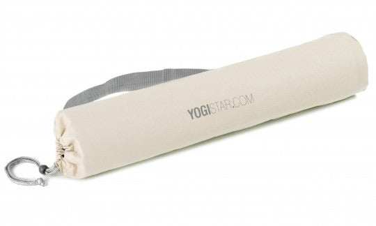 Yogistar- Τσάντα για στρώμα γιόγκα 'Basic' cotton - Nature White - 65 cm - mykarma.gr