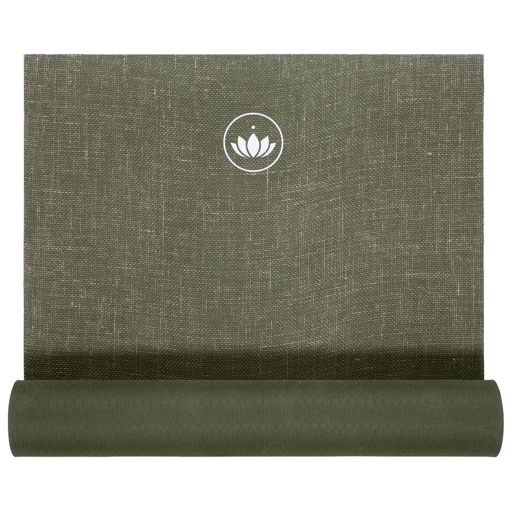 Lotuscrafts YOGA MAT OEKO Jute | Στρώμα γιόγκα Oeko από Οικολογική Γιούτα - Oil Green.Διαστασεις 180 cm x 61 cm x 4 mm.Βάρος: 2,5 kg - mykarma.gr
