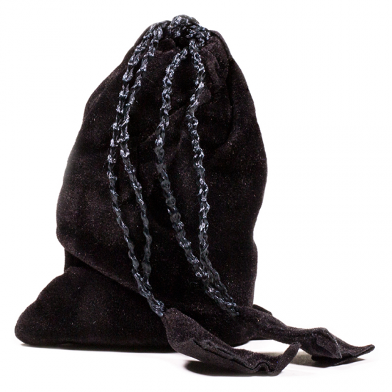 Σετ από 7 πέτρες που έχουν σχήμα κώνου σε χρώματα 7 τσάκρας - σε βελούδινη τσάντα. Διαστάσεις: 2,5 εκ. - mykarma.gr