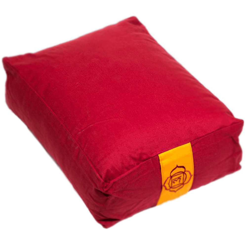 Μαξιλάρι Διαλογισμού Bolster - 1ο Chakra Muladhara - red.Διαστάσεις: 38 × 28 × 15 cm - mykarma.gr