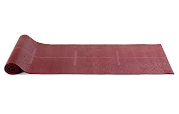 Yogistar- Yoga mat 'Plus-alignment'/Bordeaux-Αντιολισθητικό στρώμα με ευθυγραμμίσεις για Yoga & Pilates.Διαστάσεις :195 cm x 61 cm x 5 mm.Βάρος 1,2 kg - mykarma.gr