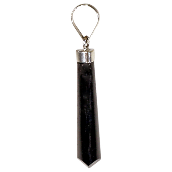Μενταγιόν Κρεμαστό-Τουρμαλίνη (Black Tourmaline)& Ασήμι 925.Διαστάσεις 4,0 cm.Τουρμαλινη 3,0 cm. - mykarma.gr