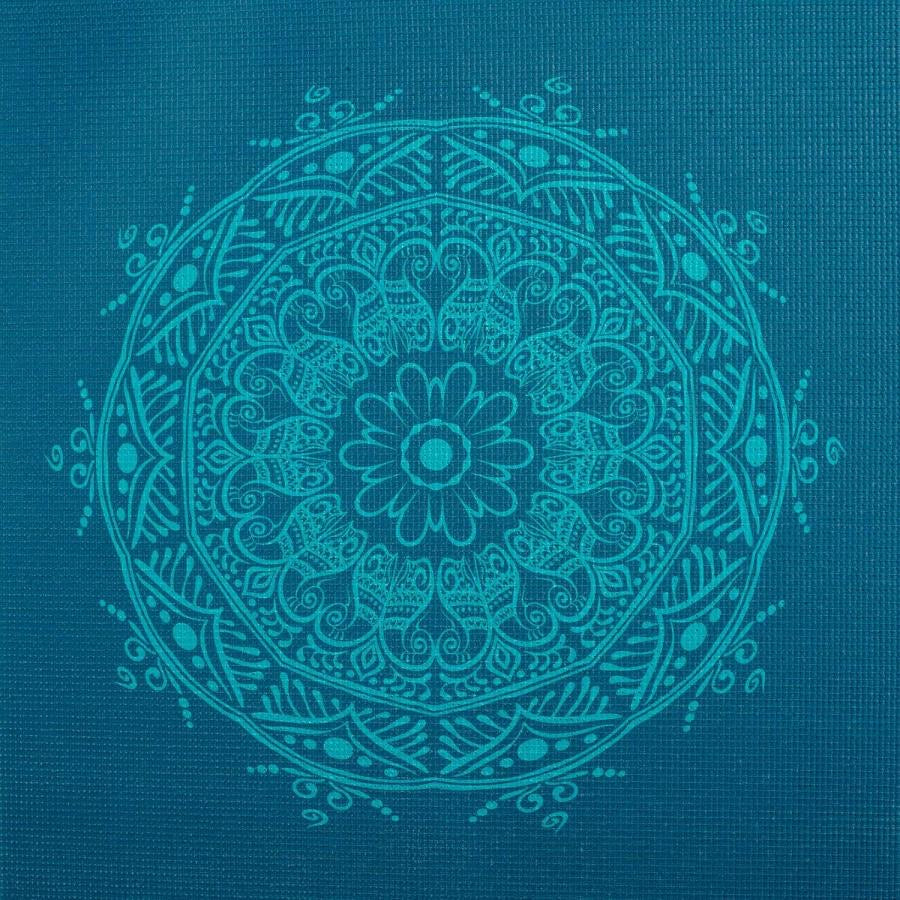 Bodhi στρώμα γιόγκα Leela με Mandala - petrol turquoise 183 x 60 cm, 4.5 mm - mykarma.gr