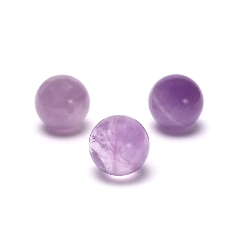 Μικρή Σφαίρα Αμέθυστος (Amethyst) +Σταντ ΔΩΡΟ. Διαστάσεις 2,5 εκ.(Συσκευασία περιέχει 1 τεμάχιο) - mykarma.gr