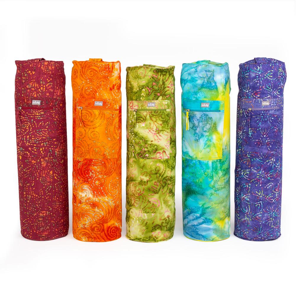 Bodhi Yoga Mat Bag Bhakti - Τσάντα Μεταφοράς με μοτίβο μπατίκ για στρώμα σε διαφορετικά σχέδια - βαμβάκι . Διαστάσεις 73cm x 18cm - mykarma.gr