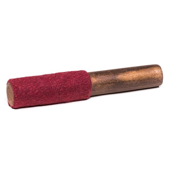 Ραβδί για Singing Bowl -καλυμμένο με τσόχα Βάρος: 55 g. Διαστάσεις: 13 cm - mykarma.gr