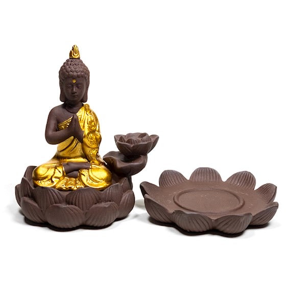 Κεραμικός Καυστήρας Buddha για κώνους αναστροφής ροής BackFlow.Βάρος: 300 γρ.Διαστάσεις:12 x 10 x 9 cm. - mykarma.gr