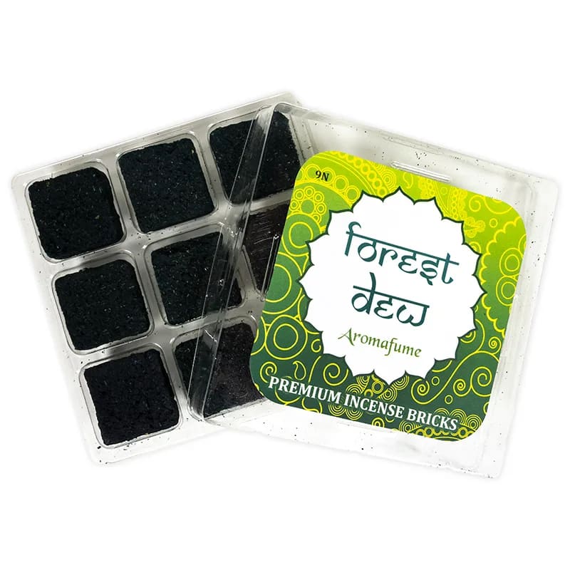 Αρωματικό Κάρβουνο - Incense Bricks Forest Dew για καυστήρα Aromafume - 9 Θυμιάματα/Τούβλα.Βάρος: 40 g - mykarma.gr