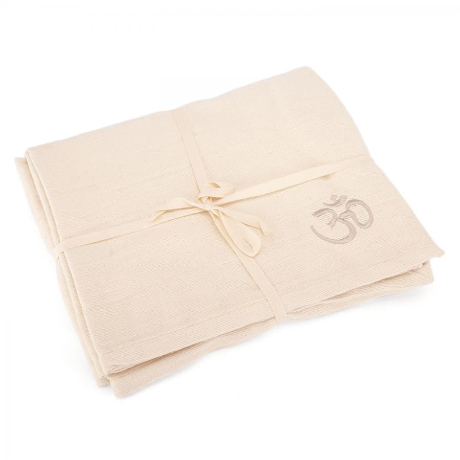 SHAVASANA, cotton yoga blanket -Κουβέρτα Γιόγκα με Ohm - ποικιλία χρωμάτων - βαμβάκι. Μέγεθος: 200 x 150 cm βάρος: 1,5 kg - mykarma.gr