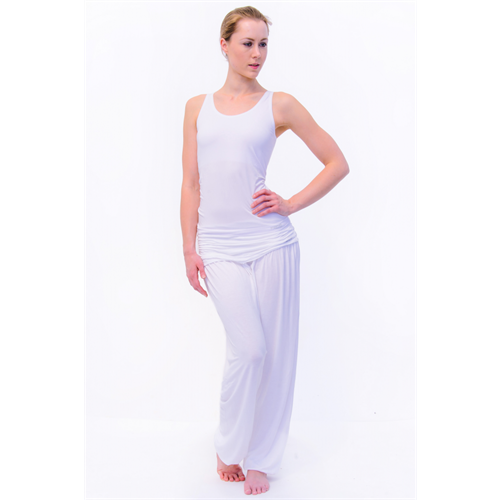 Yoga Pants Γιόγκα Παντελόνα - λευκή S-M M-L - mykarma.gr
