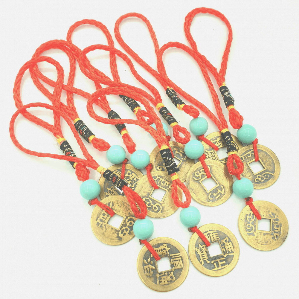 Κρεμαστό μενταγιόν με τυχερά νομίσματα - mykarma.gr