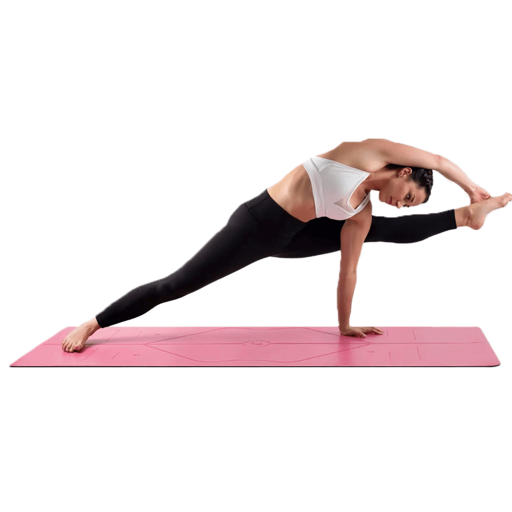 Liforme Yoga Mat Pink | Στρώμα Yoga Ροζ + τσάντα ΔΩΡΟ. Βάρος 2.5kg Διαστάσεις 185cm x 68cm Πάχος 4.2mm - mykarma.gr