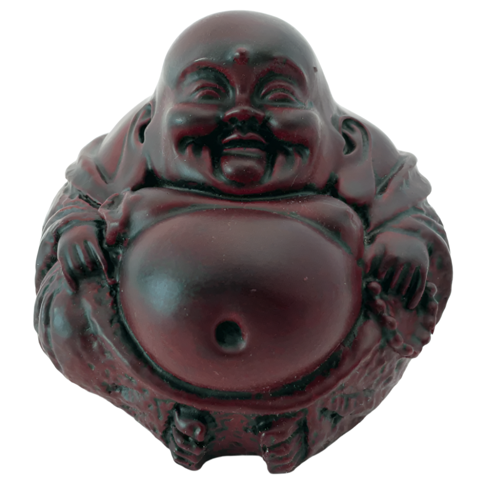 Κόκκινος καθιστός Βούδας της Ευτυχίας Διαστάσεις: 7 x 7 εκ - mykarma.gr