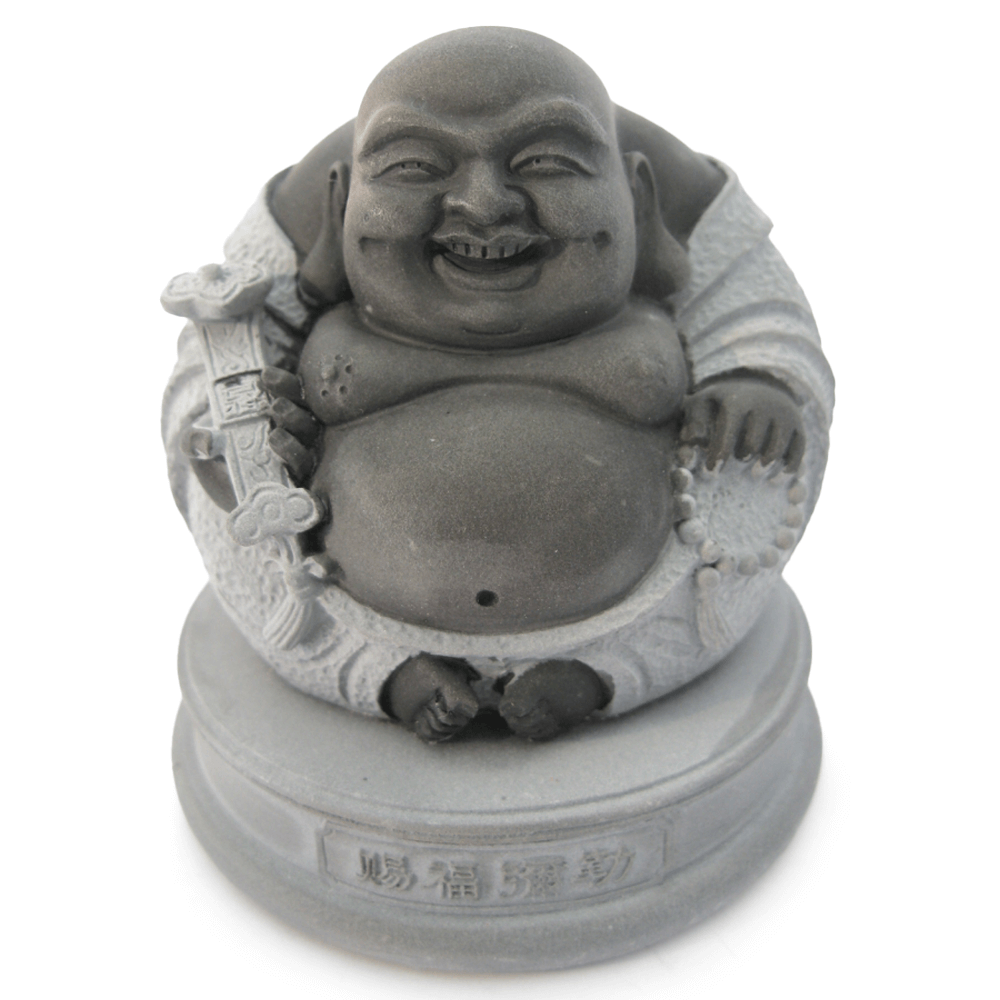 Mi-Lo-Fo (Maitreya) Καθιστός Γελαστός Βούδας - Αιματίτη - mykarma.gr