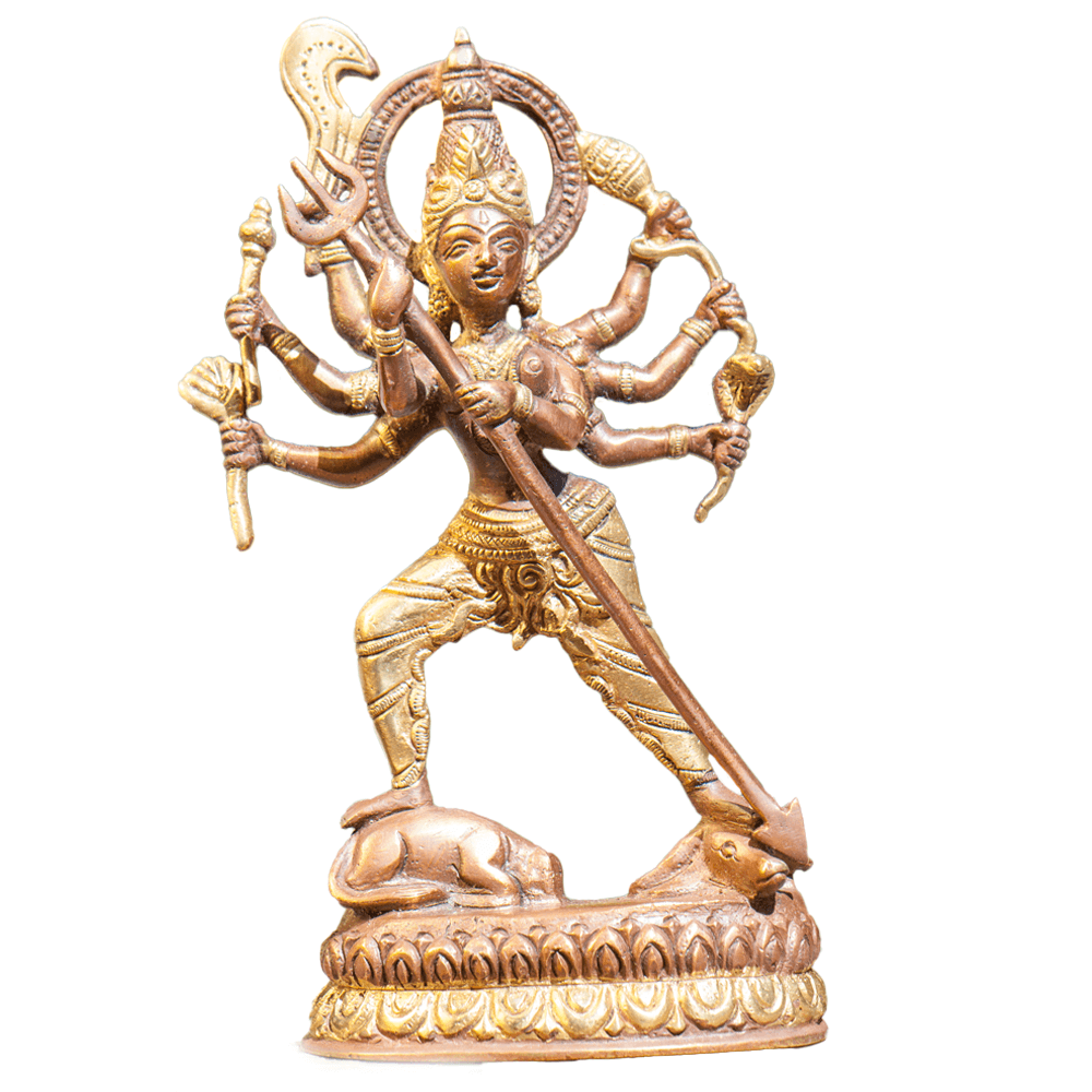 Άγαλμα - Θεά Κάλι (Kali) Υλικό: Ορείχαλκο, Επιχαλκωμένο Διαστάσεις: 19,5 cm - mykarma.gr