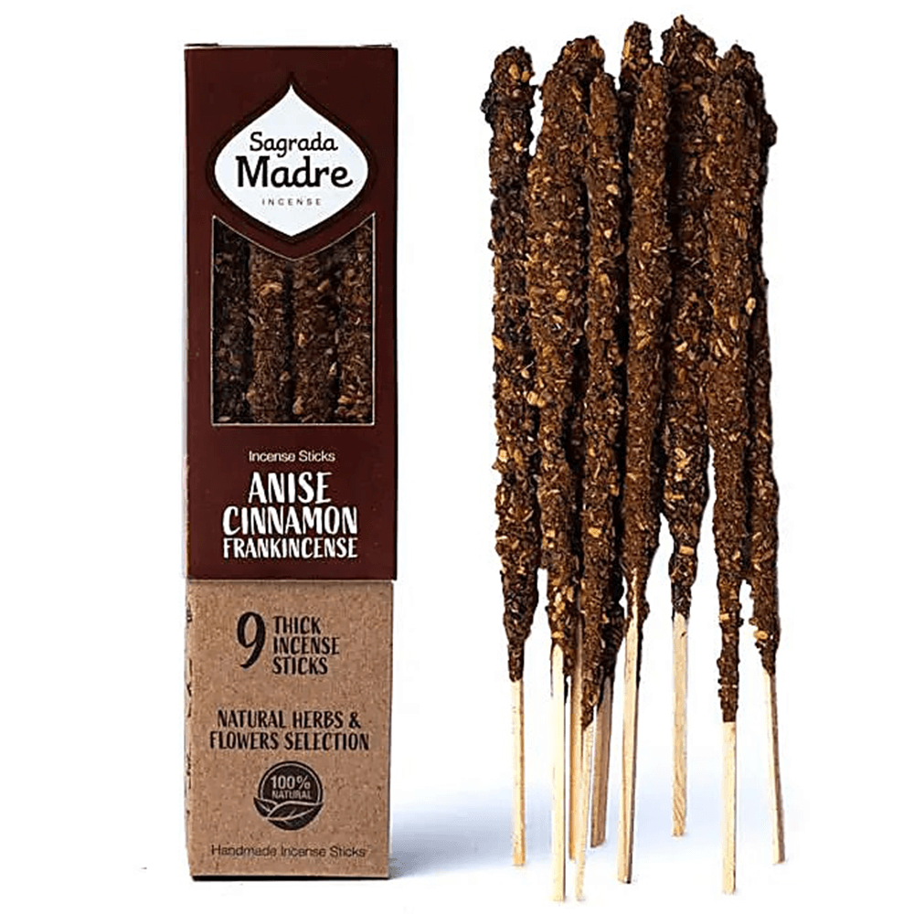 Αρωματικό Στικ - Sagrada Madre - Herbal Anise, Cinnamon & Olibanum (Γλυκάνισο,Κανέλλα & Λιβάνι) Χρόνος καύσης ανά Στικ ±55 λεπτά Βάρος: ±44 gr - mykarma.gr