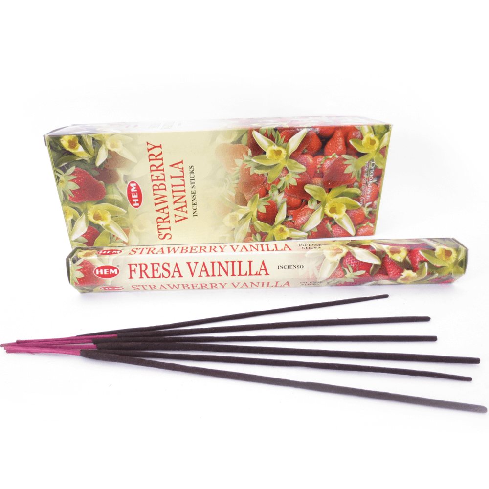 Ινδικό Αρωματικό Στικ-Strawberry/Vanilla - Φράουλα/Βανίλια 20 Στικ - mykarma.gr