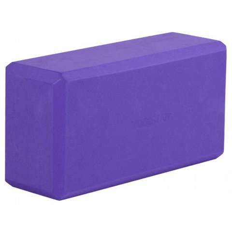 Yogistar - Yoga & Pilates block - 'Basic'(violet).Διαστάσεις 22cm x 11cm x 7 cm.Βάρος:175g - mykarma.gr