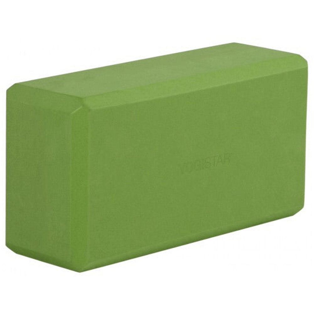 Yogistar - Yoga & Pilates block - 'Basic'(kiwi).Διαστάσεις 22cm x 11cm x 7 cm.Βάρος: 175g - mykarma.gr