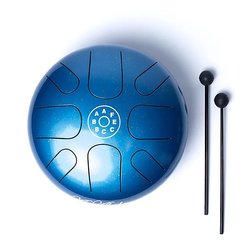Τύμπανο γλώσσας (Metal Tongue Drum) “Akebono” με σφυριά Διαστάσεις: 27 cm  2170 g - mykarma.gr