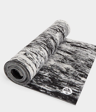 New Στρώμα Manduka Rheo Yoga & Pilates Mat - Black White Marble  172cm x 61cm x 8mm  1,4kg - mykarma.gr