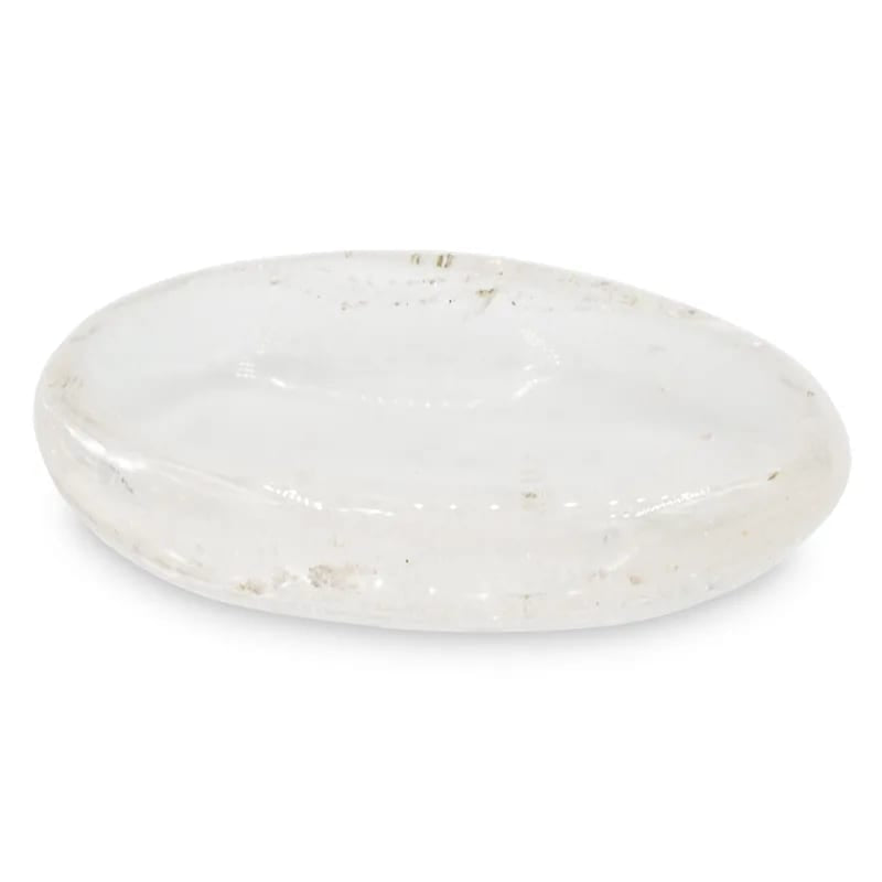 Πέτρα Ανησυχίας (Worry Stone) - Λευκός Χαλαζίας - Clear Quartz Διαστάσεις: 4 εκ - mykarma.gr