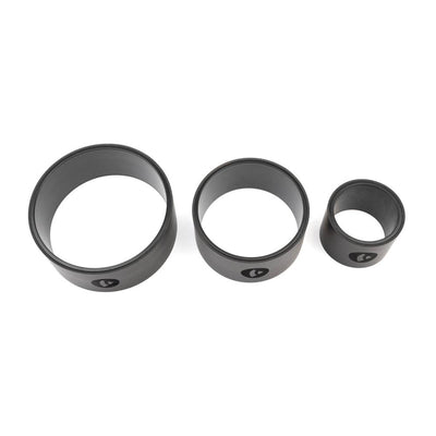 Bodhi - Set με 3 Yoga Wheel Samsara PU Rubber Black-Τροχοί Γιόγκα Block σε 3 μεγέθη 15 x 33 cm,25 x 13 cm,33 x 13 cm - mykarma.gr