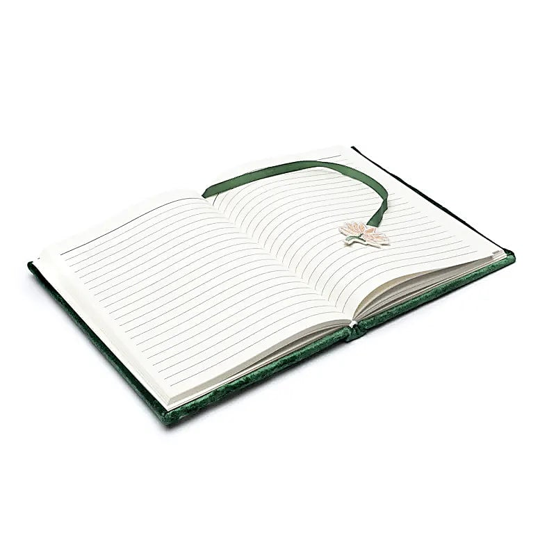Βελούδινο Σημειωματάριο/Notebook «Lotus» με κεντήματα - 160 σελίδες Μέγεθος: 15 x 20 cm - mykarma.gr