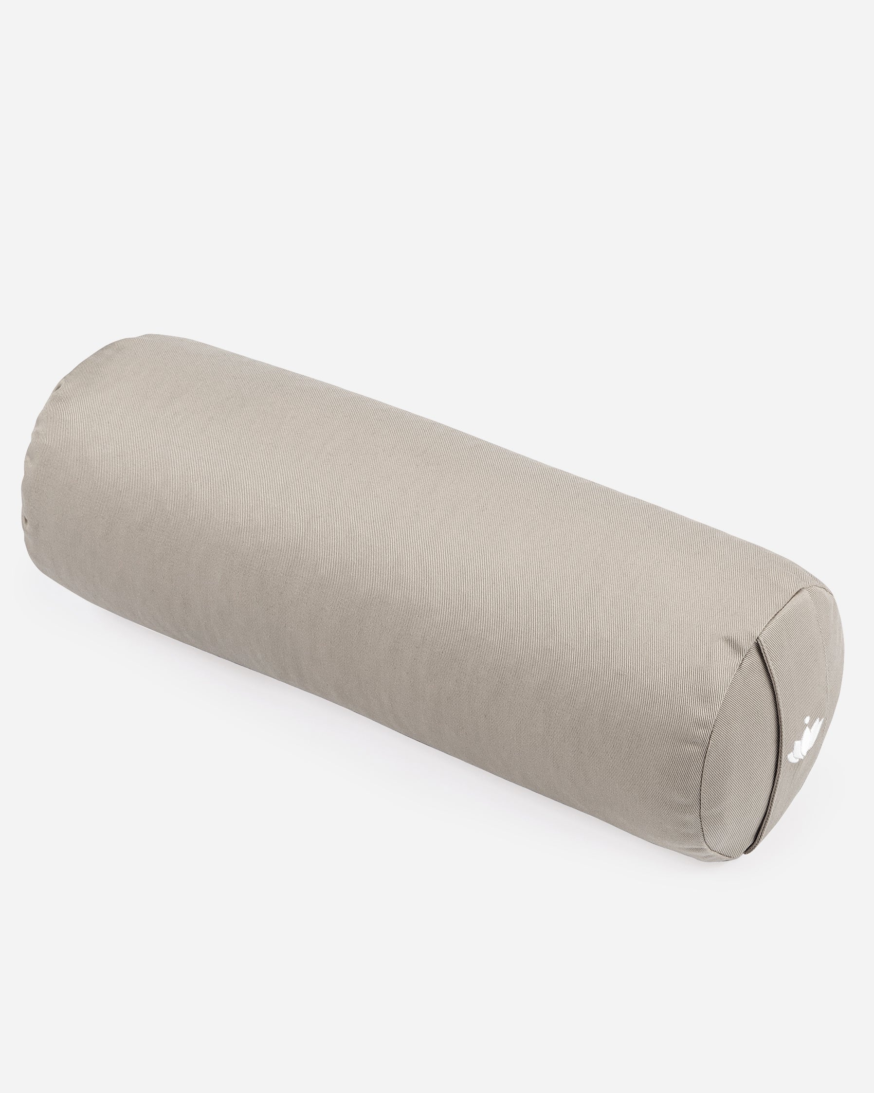 Lotuscrafts Στρογγυλό μικρό μαξιλάρι Bolster λαιμού “Lotus” - Light Taupe - κάλυμμα απο οργανικό βαμβάκι Διαστάσεις: 40 × 13 εκ - mykarma.gr